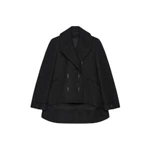 Givenchy NWT Oversized Asymmetric Cropped Double Breasted Wool Coat Size 44